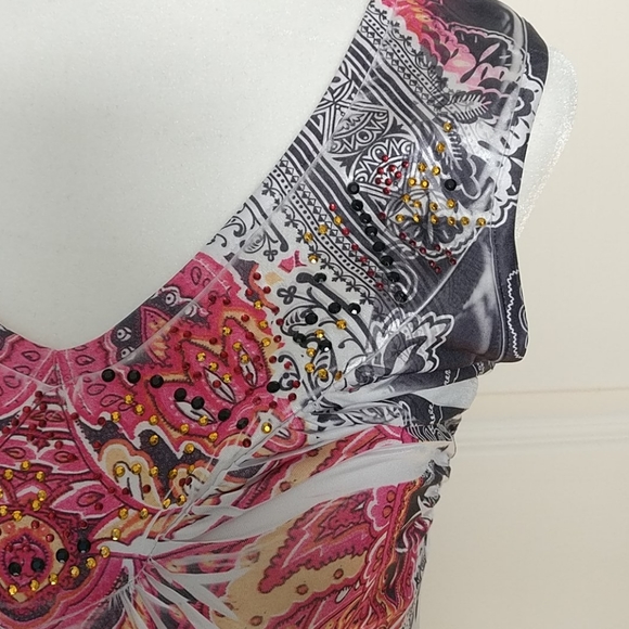 P/P size, art deco dress by Style&Co petite - Picture 3 of 7